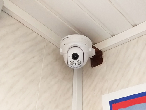 Видеонаблюдение для офиса. Пример установки купольной PTZ IP камеры видеонаблюдения